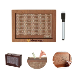 Cash Vault Wooden Money Savings Box